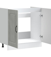 Spülenunterschrank Kalmar Betongrau 80x46x81,5 cm Holzwerkstoff