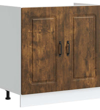 Spülenunterschrank Kalmar Räuchereiche 80x46x81,5 cm