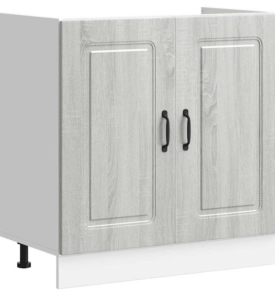Spülenunterschrank Kalmar Grau Sonoma 80x46x81,5 cm