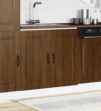 Spülenunterschrank Kalmar Braun Eichen-Optik 80x46x81,5 cm