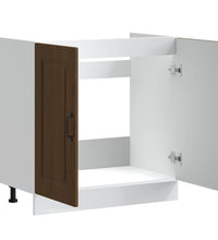 Spülenunterschrank Kalmar Braun Eichen-Optik 80x46x81,5 cm