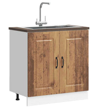 Spülenunterschrank Kalmar Altholz-Optik 80x46x81,5 cm