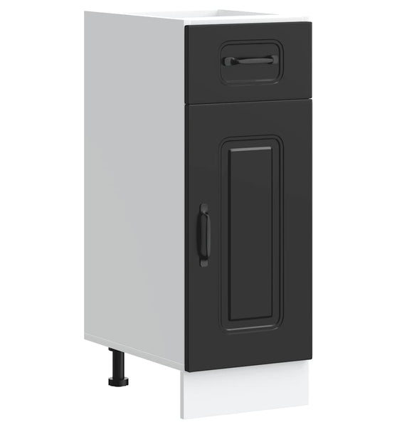 Küchenunterschrank Kalmar Schwarz Holzwerkstoff