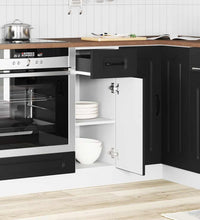 Küchenunterschrank Kalmar Schwarz Holzwerkstoff