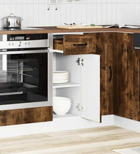 Küchenunterschrank Kalmar Räuchereiche Holzwerkstoff