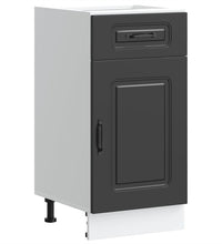 Küchenunterschrank Kalmar Schwarz Holzwerkstoff