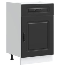 Küchenunterschrank Kalmar Schwarz Holzwerkstoff