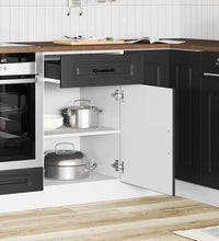 Küchenunterschrank Kalmar Schwarz Holzwerkstoff