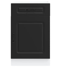 Küchenunterschrank Kalmar Schwarz Holzwerkstoff