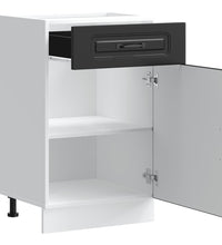 Küchenunterschrank Kalmar Schwarz Holzwerkstoff