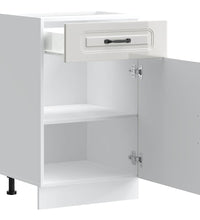 Küchenunterschrank Kalmar Hochglanz-Weiß Holzwerkstoff