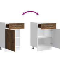 Küchenunterschrank Kalmar Räuchereiche Holzwerkstoff