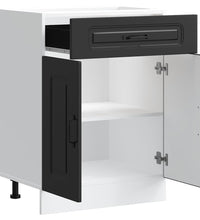 Küchenunterschrank Kalmar Schwarz Holzwerkstoff