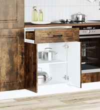 Küchenunterschrank Kalmar Räuchereiche Holzwerkstoff