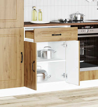 Küchenunterschrank Kalmar Artisan-Eiche Holzwerkstoff