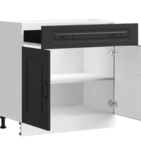 Küchenunterschrank Kalmar Schwarz Holzwerkstoff