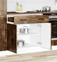 Küchenunterschrank Kalmar Räuchereiche Holzwerkstoff