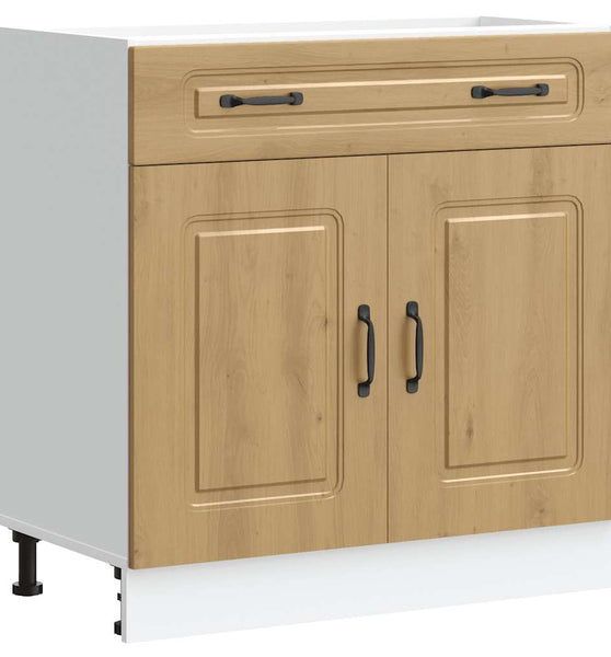 Küchenunterschrank Kalmar Artisan-Eiche Holzwerkstoff