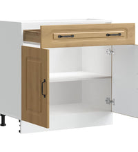Küchenunterschrank Kalmar Artisan-Eiche Holzwerkstoff