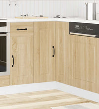 Küchen-Eckunterschrank Kalmar Sonoma-Eiche Holzwerkstoff
