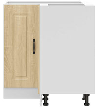Küchen-Eckunterschrank Kalmar Sonoma-Eiche Holzwerkstoff