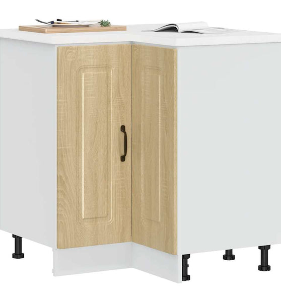 Küchen-Eckunterschrank Kalmar Sonoma-Eiche Holzwerkstoff
