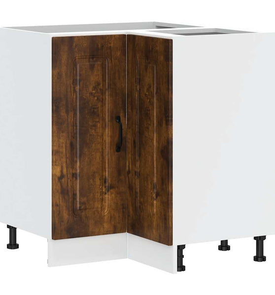 Küchen-Eckunterschrank Kalmar Räuchereiche Holzwerkstoff
