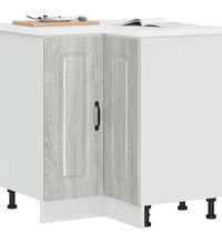 Küchen-Eckunterschrank Kalmar Grau Sonoma Holzwerkstoff