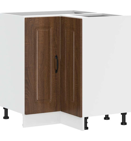 Küchen-Eckunterschrank Kalmar Braun Eichen-Optik Holzwerkstoff
