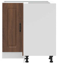 Küchen-Eckunterschrank Kalmar Braun Eichen-Optik Holzwerkstoff