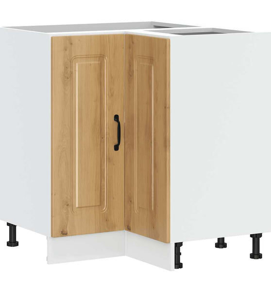 Küchen-Eckunterschrank Kalmar Artisan-Eiche Holzwerkstoff