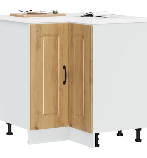 Küchen-Eckunterschrank Kalmar Artisan-Eiche Holzwerkstoff