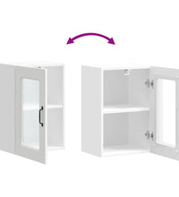 Küchen-Hängeschrank mit Glastür Kalmar Weiß Holzwerkstoff