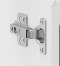 Küchen-Hängeschrank mit Glastür Kalmar Schwarz Holzwerkstoff