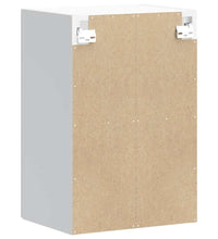 Küchen-Hängeschrank mit Glastür Hochglanz-Weiß Holzwerkstoff