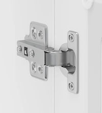 Küchen-Hängeschrank mit Glastür Hochglanz-Weiß Holzwerkstoff