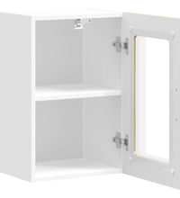Küchen-Hängeschrank mit Glastür Sonoma-Eiche Holzwerkstoff