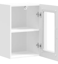 Küchen-Hängeschrank mit Glastür Kalmar Betongrau Holzwerkstoff