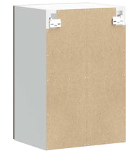 Küchen-Hängeschrank mit Glastür Räuchereiche Holzwerkstoff