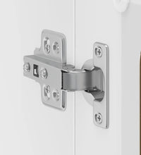 Küchen-Hängeschrank mit Glastür Räuchereiche Holzwerkstoff