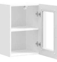 Küchen-Hängeschrank mit Glastür Grau Sonoma Holzwerkstoff