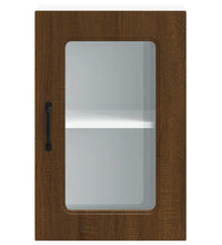 Küchen-Hängeschrank mit Glastür Kalmar Braun Eichen-Optik