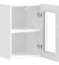Küchen-Hängeschrank mit Glastür Kalmar Braun Eichen-Optik