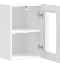 Küchen-Hängeschrank mit Glastür Altholz-Optik Holzwerkstoff