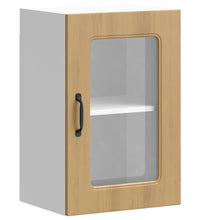 Küchen-Hängeschrank mit Glastür Artisan-Eiche Holzwerkstoff