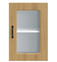 Küchen-Hängeschrank mit Glastür Artisan-Eiche Holzwerkstoff