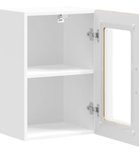 Küchen-Hängeschrank mit Glastür Artisan-Eiche Holzwerkstoff