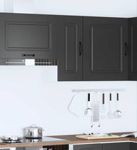 Küchen-Hängeschrank Kalmar Schwarz Holzwerkstoff