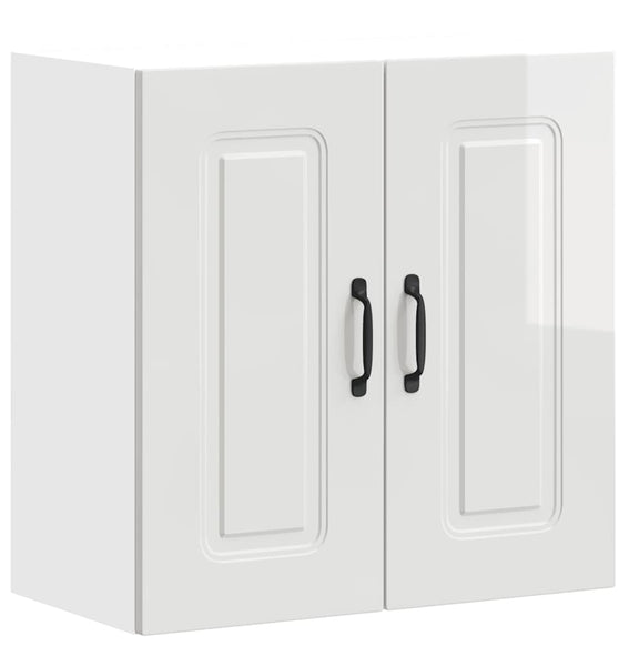 Küchen-Hängeschrank Kalmar Hochglanz-Weiß Holzwerkstoff