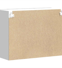 Küchen-Hängeschrank mit Glastür Kalmar Schwarz Holzwerkstoff